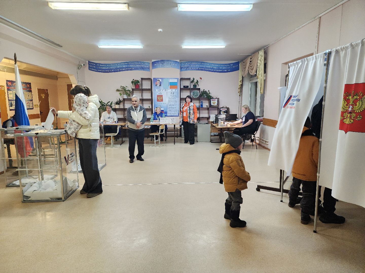 Подольск, выборы, многодетная семья, голосование,
