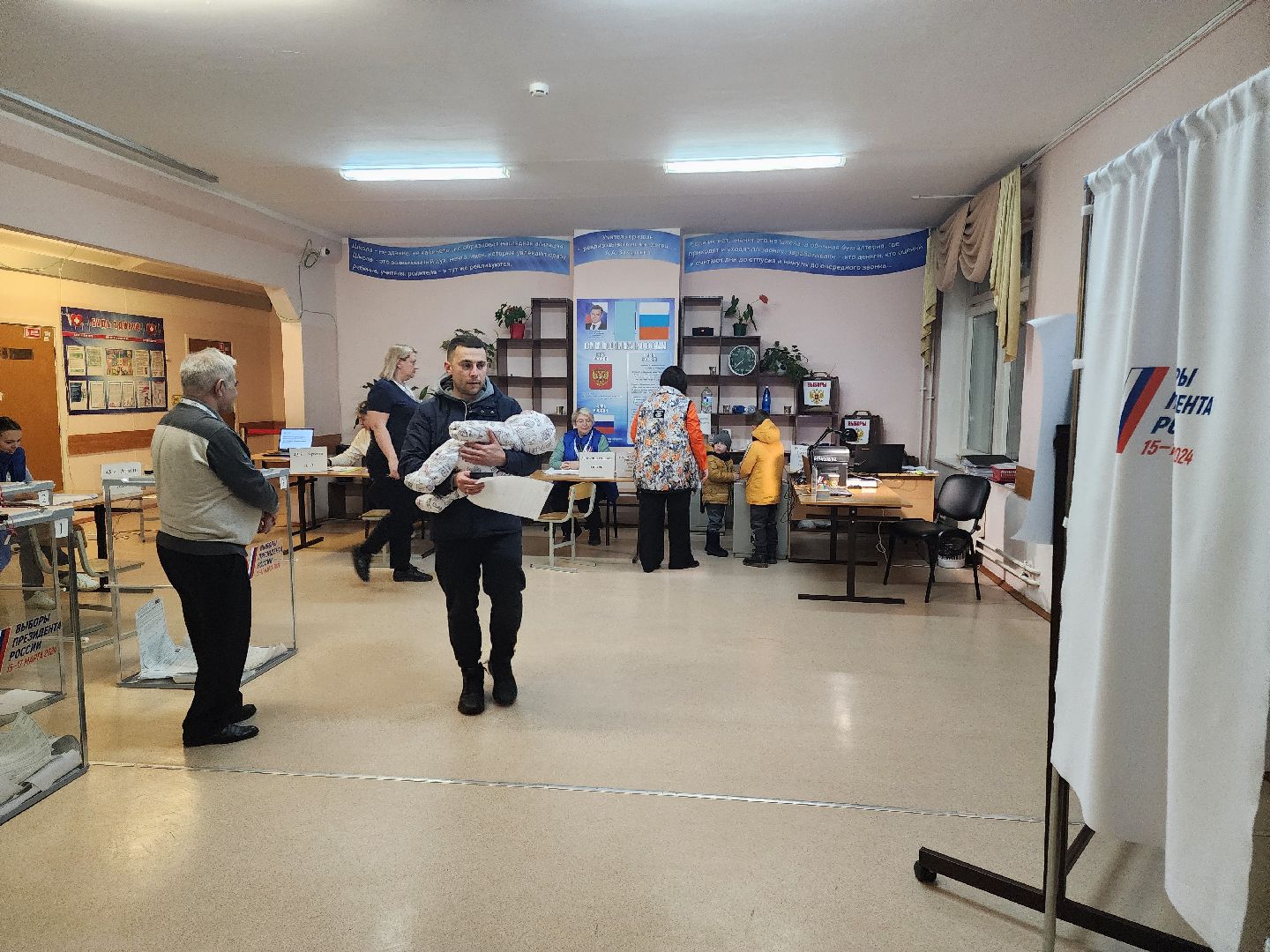 Подольск, выборы, многодетная семья, голосование,