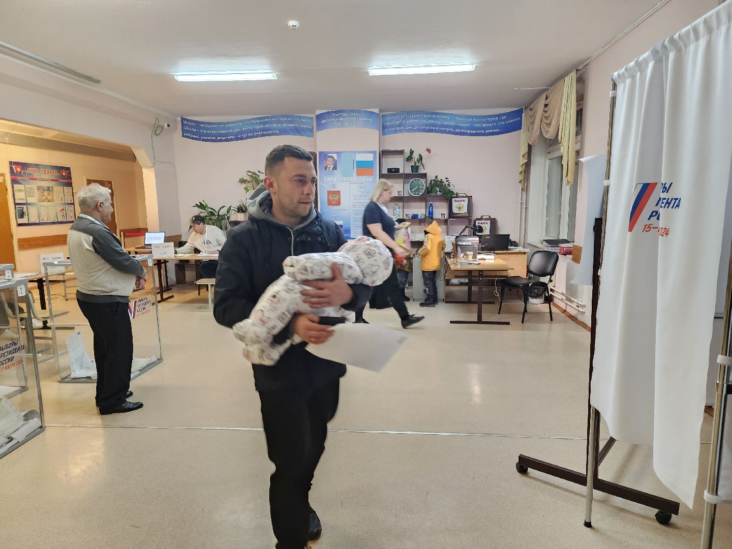 Подольск, выборы, многодетная семья, голосование,