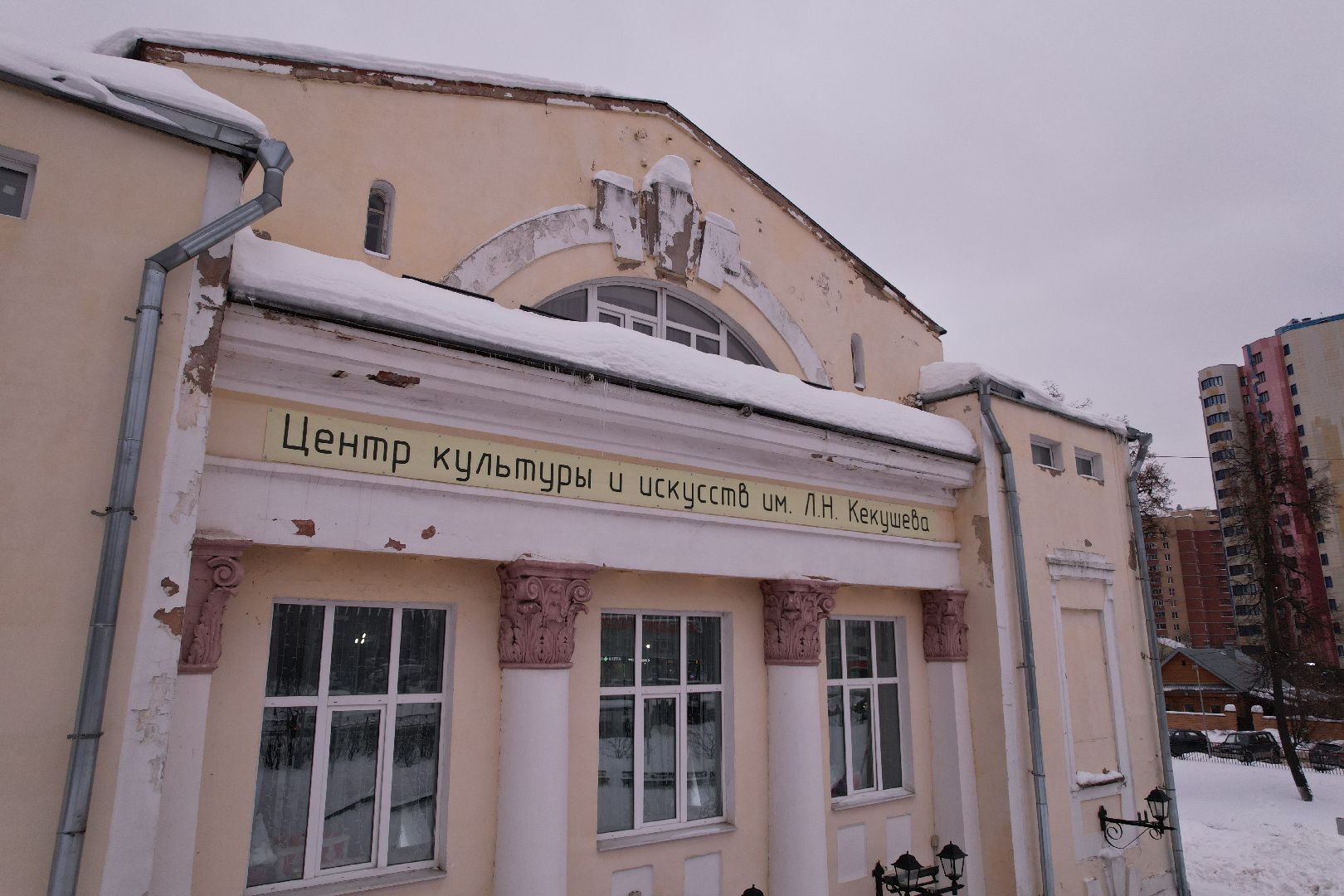 видео с коптера, пушкино, школа,