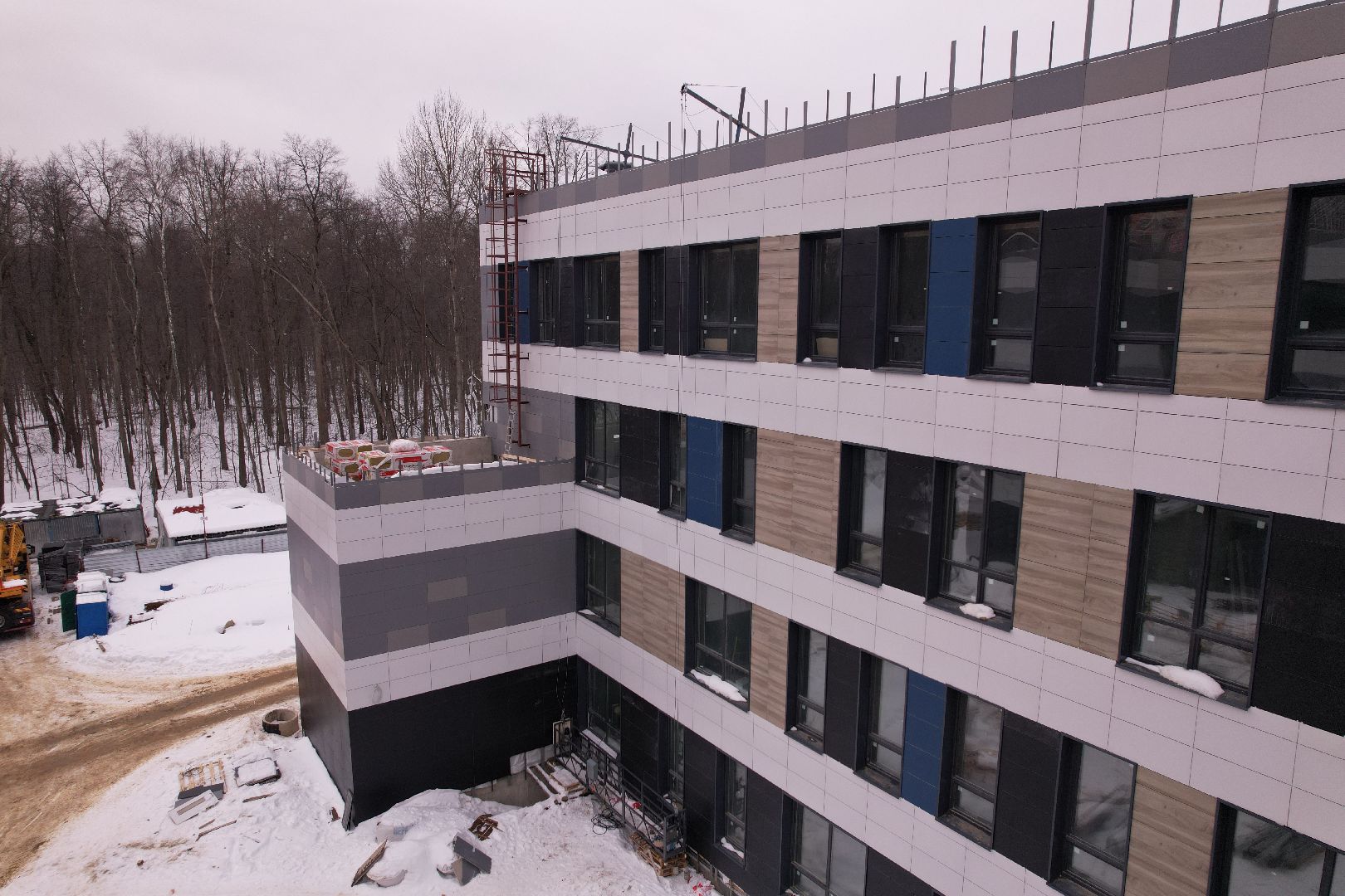 видео с коптера, школа, ступино,