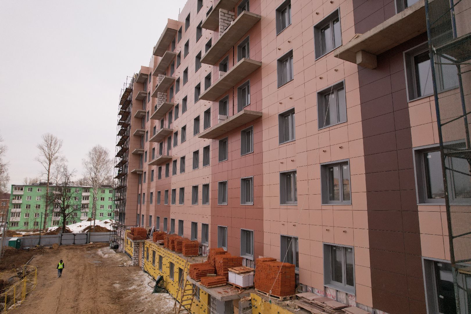 видео с коптера, дом, Клин,