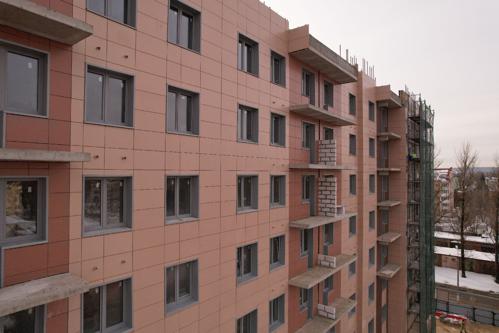 видео с коптера, дом, Клин,