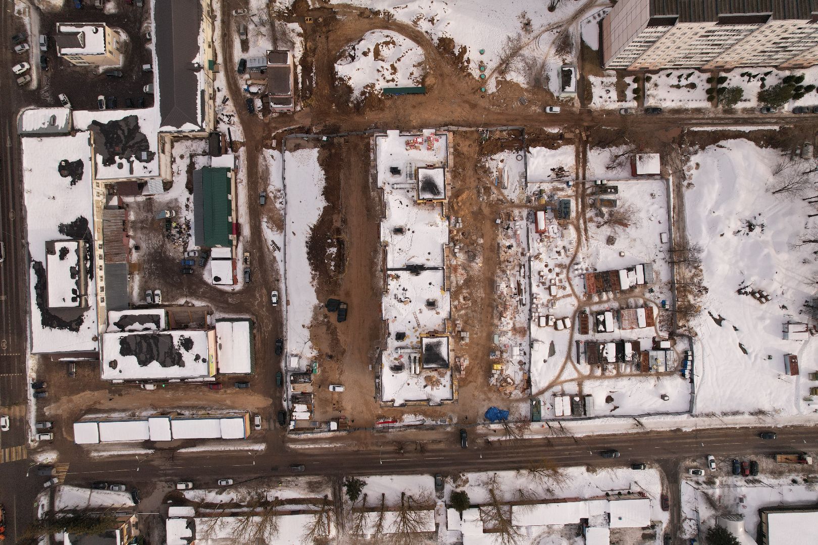 видео с коптера, дом, Клин,