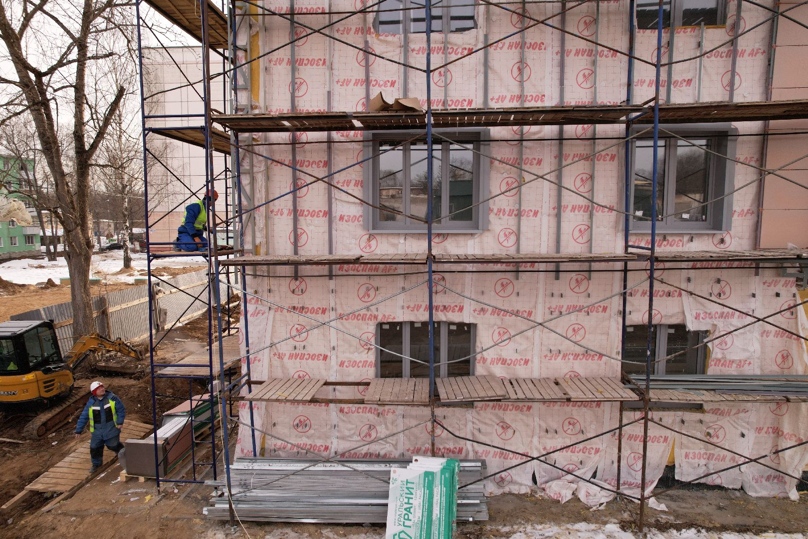 видео с коптера, дом, Клин,