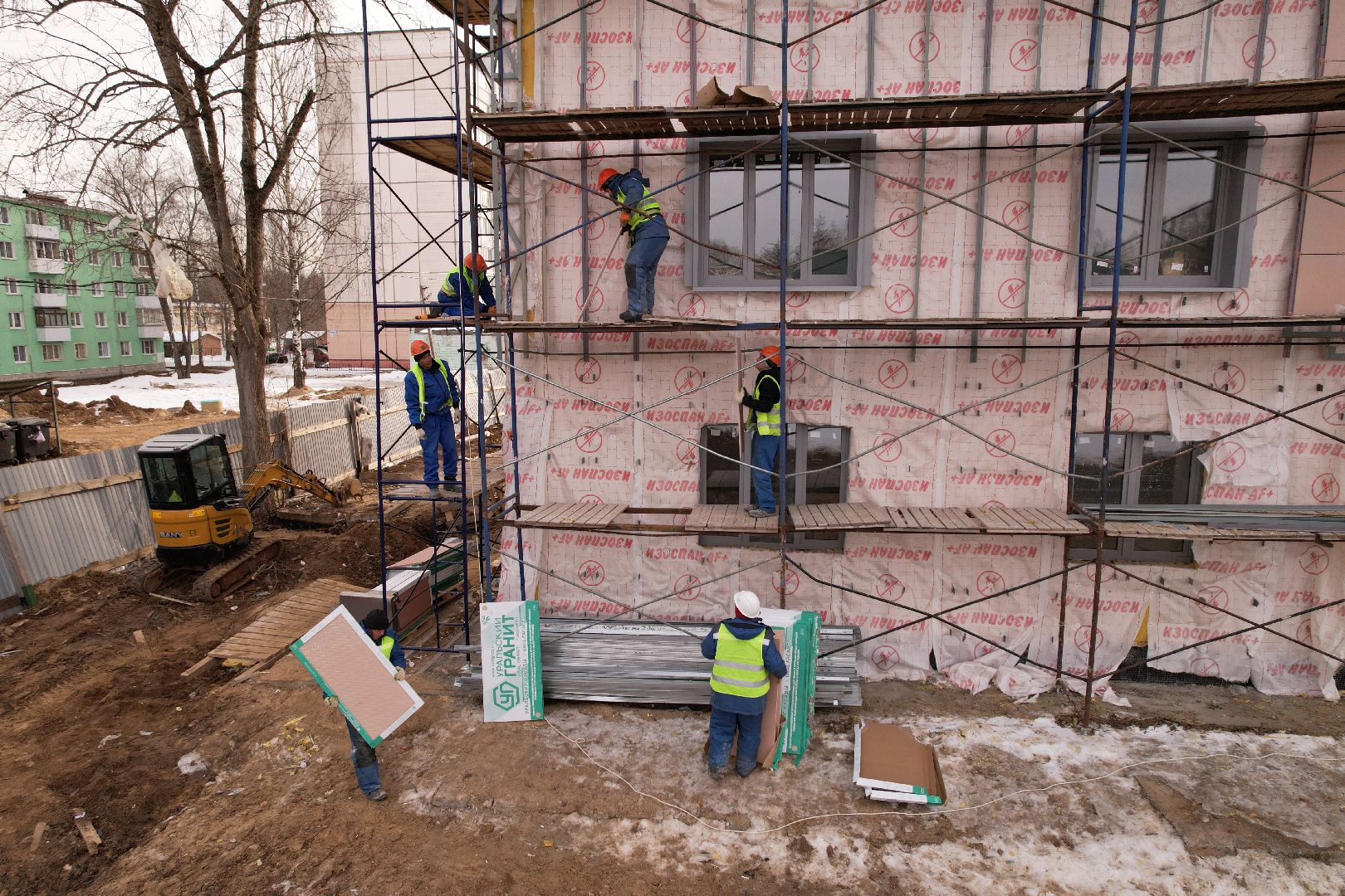 видео с коптера, дом, Клин,