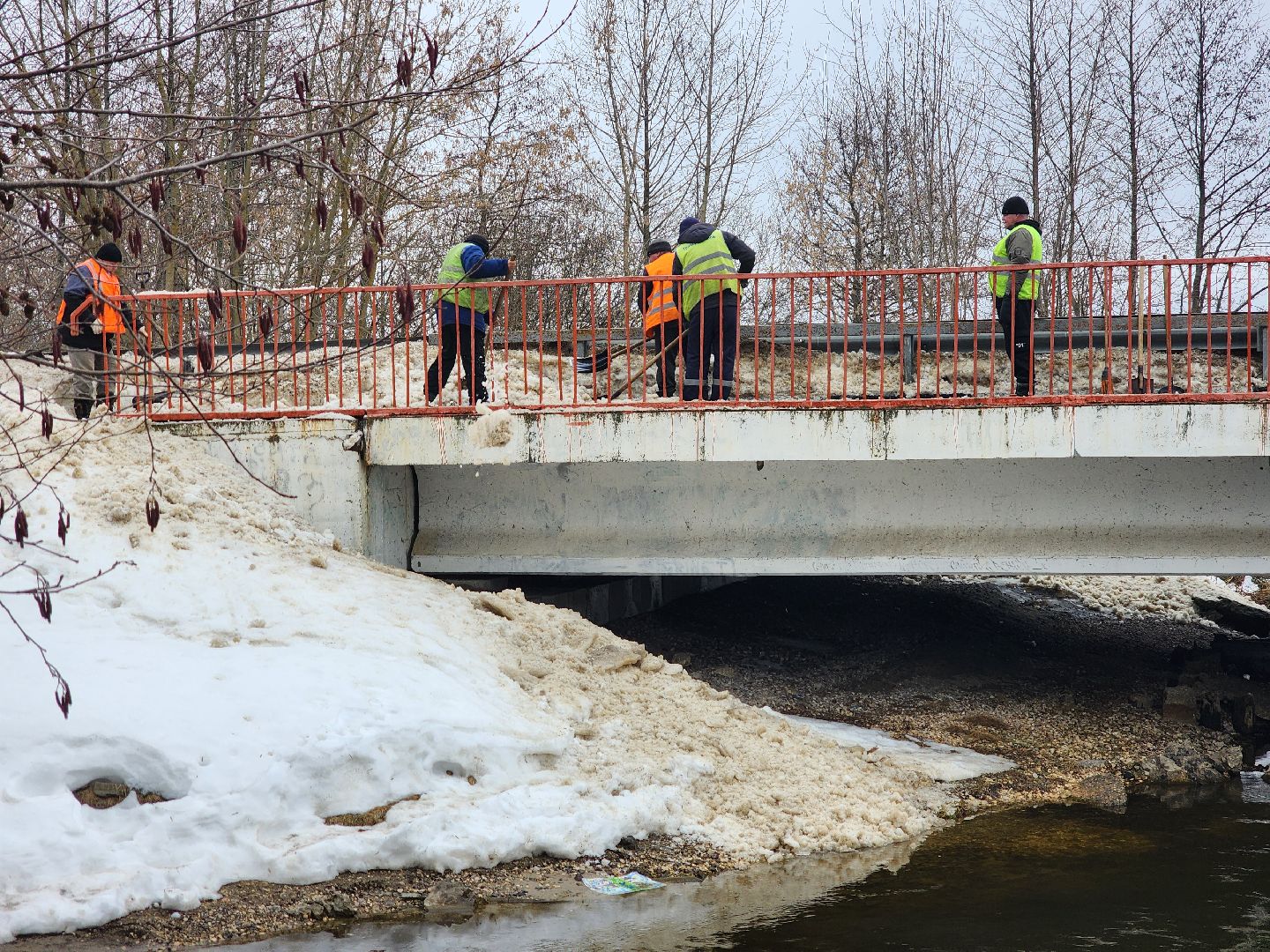 мосавтодор, шатура, очистка мостов, жкх и благоустройство, жкх подмосковье, уборка снега и наледи,