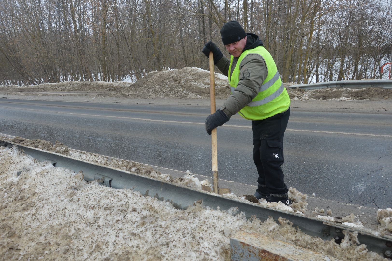 мосавтодор, шатура, очистка мостов, жкх и благоустройство, жкх подмосковье, уборка снега и наледи,