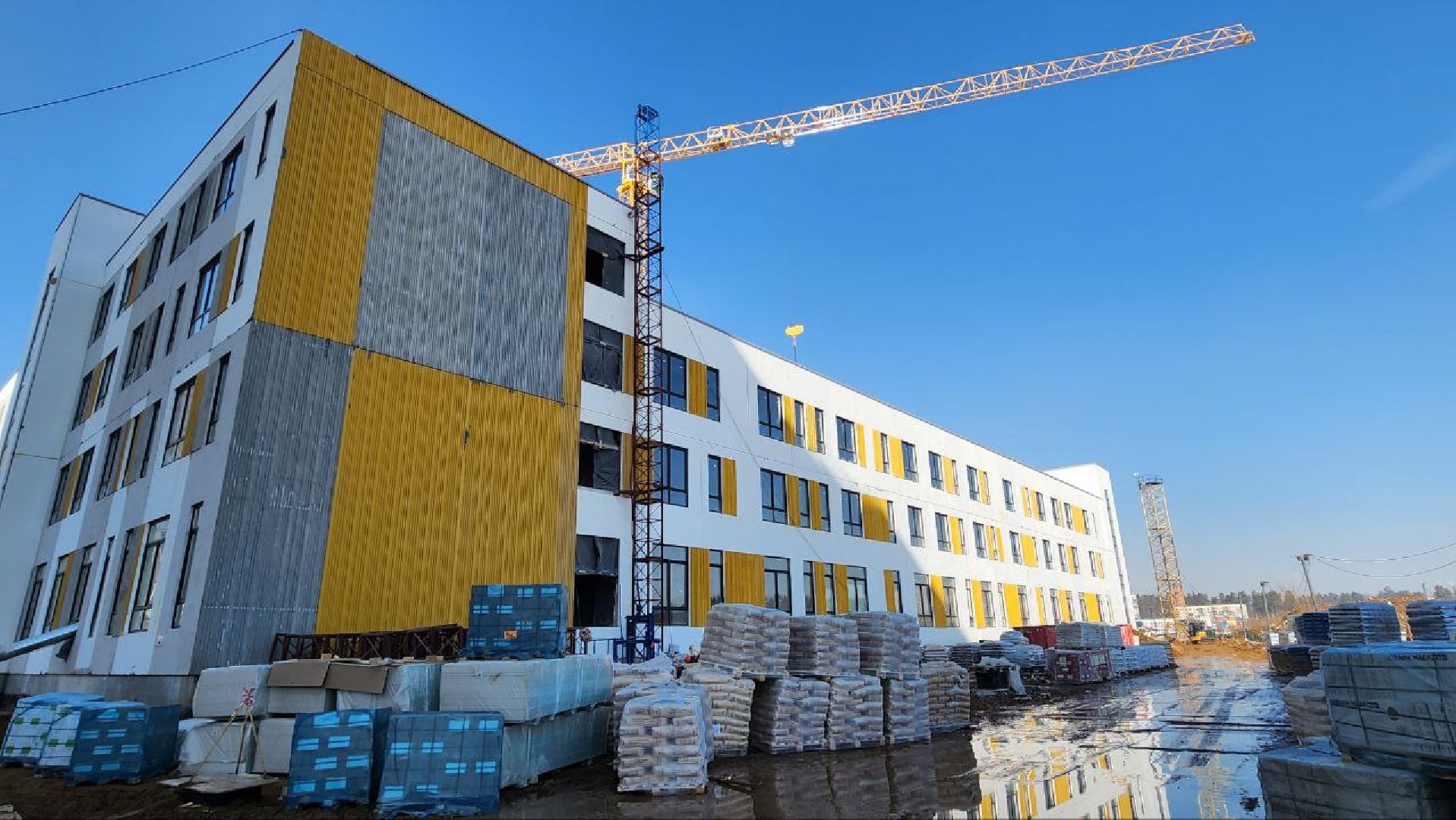 Солнечногорск, Деревня Голубое, Строительство, Школа,