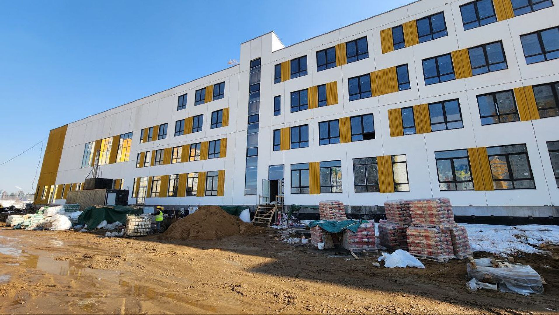 Солнечногорск, Деревня Голубое, Строительство, Школа,