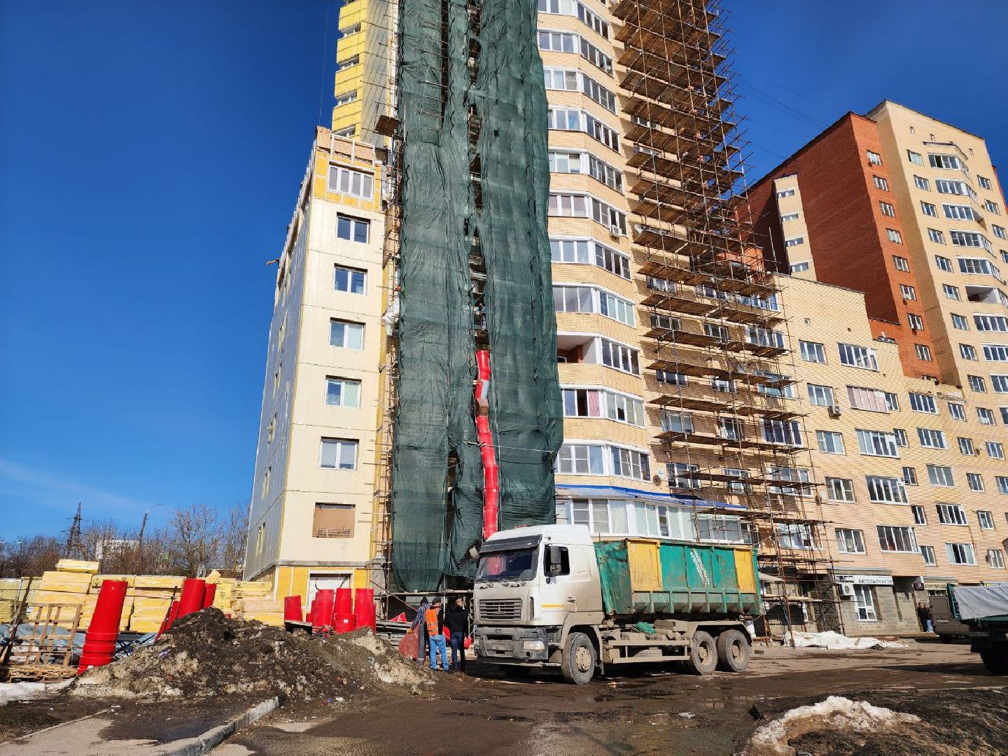 чехов, капитальный ремонт, мкд, обрушение стены, фасад,