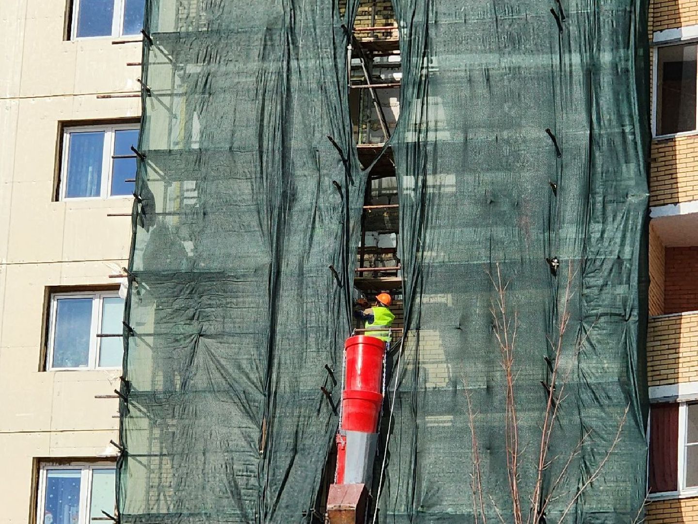 чехов, капитальный ремонт, мкд, обрушение стены, фасад,