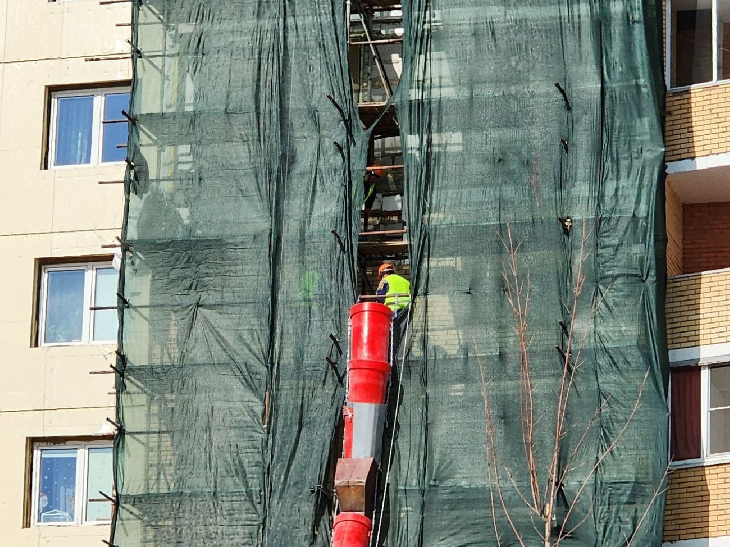 чехов, капитальный ремонт, мкд, обрушение стены, фасад,