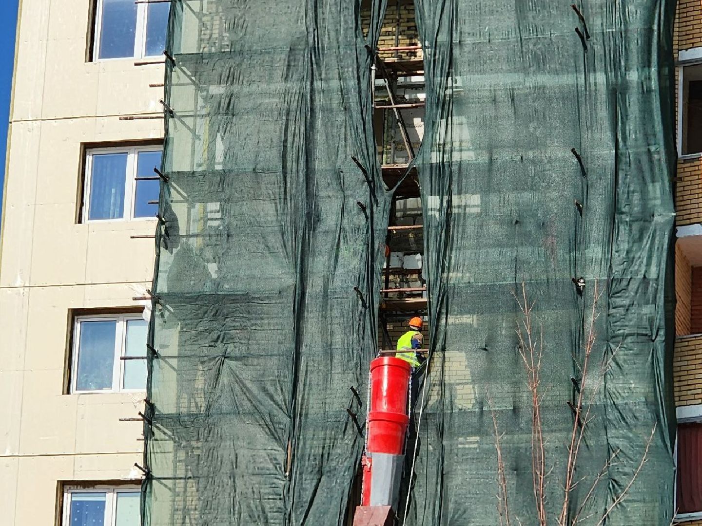 чехов, капитальный ремонт, мкд, обрушение стены, фасад,