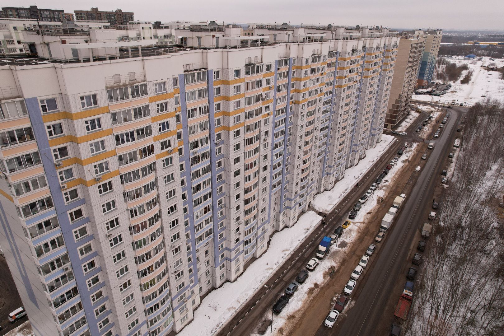 видео с коптера, дорога, балашиха,