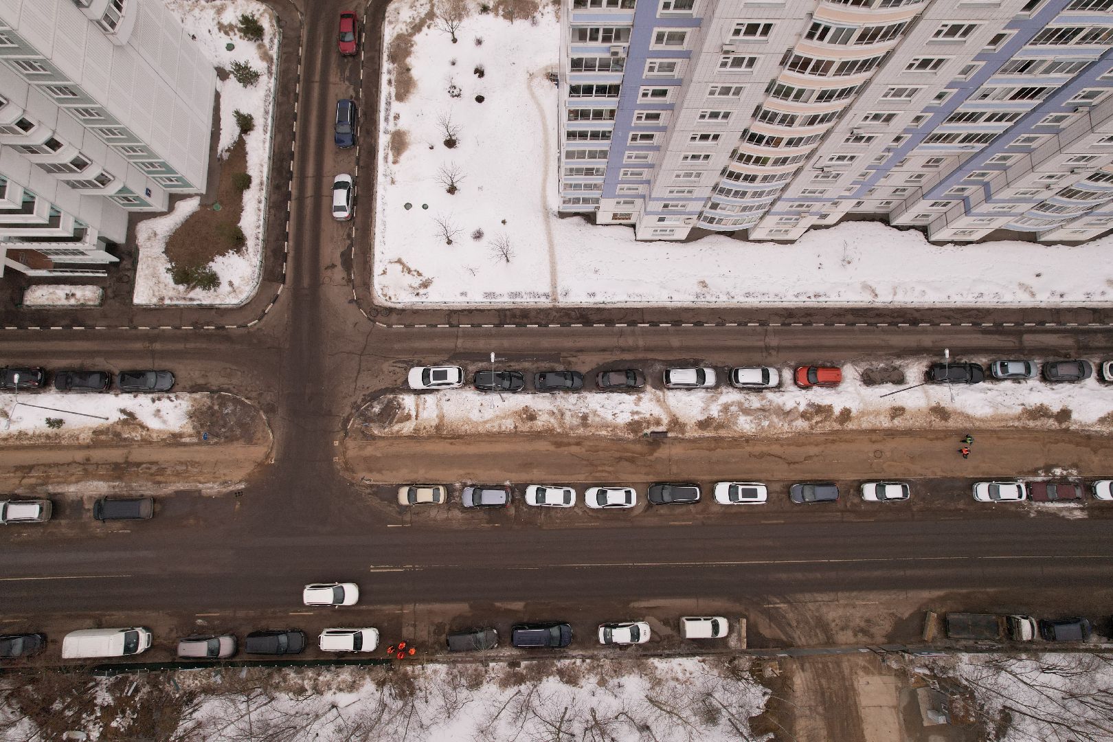 видео с коптера, дорога, балашиха,