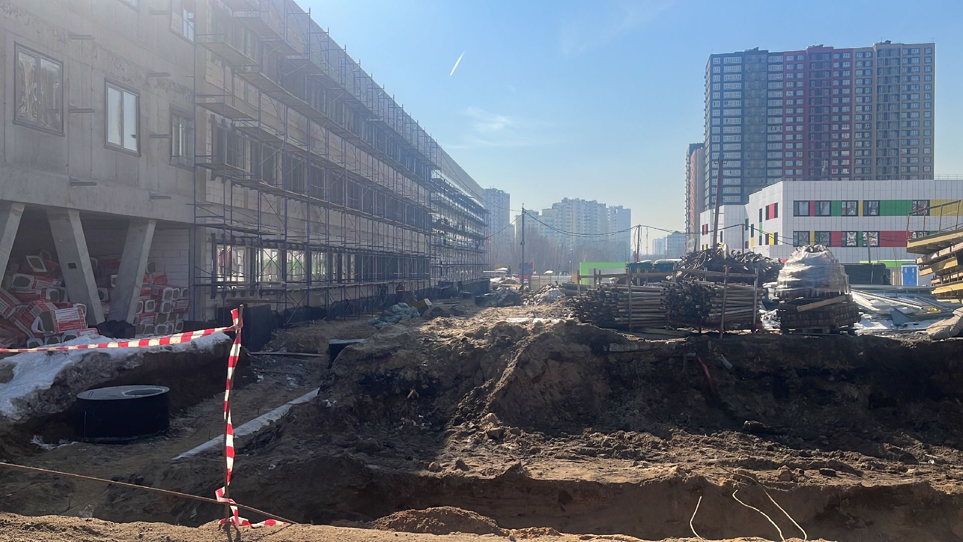 школа, новая школа, строительные работы, строительство школы,