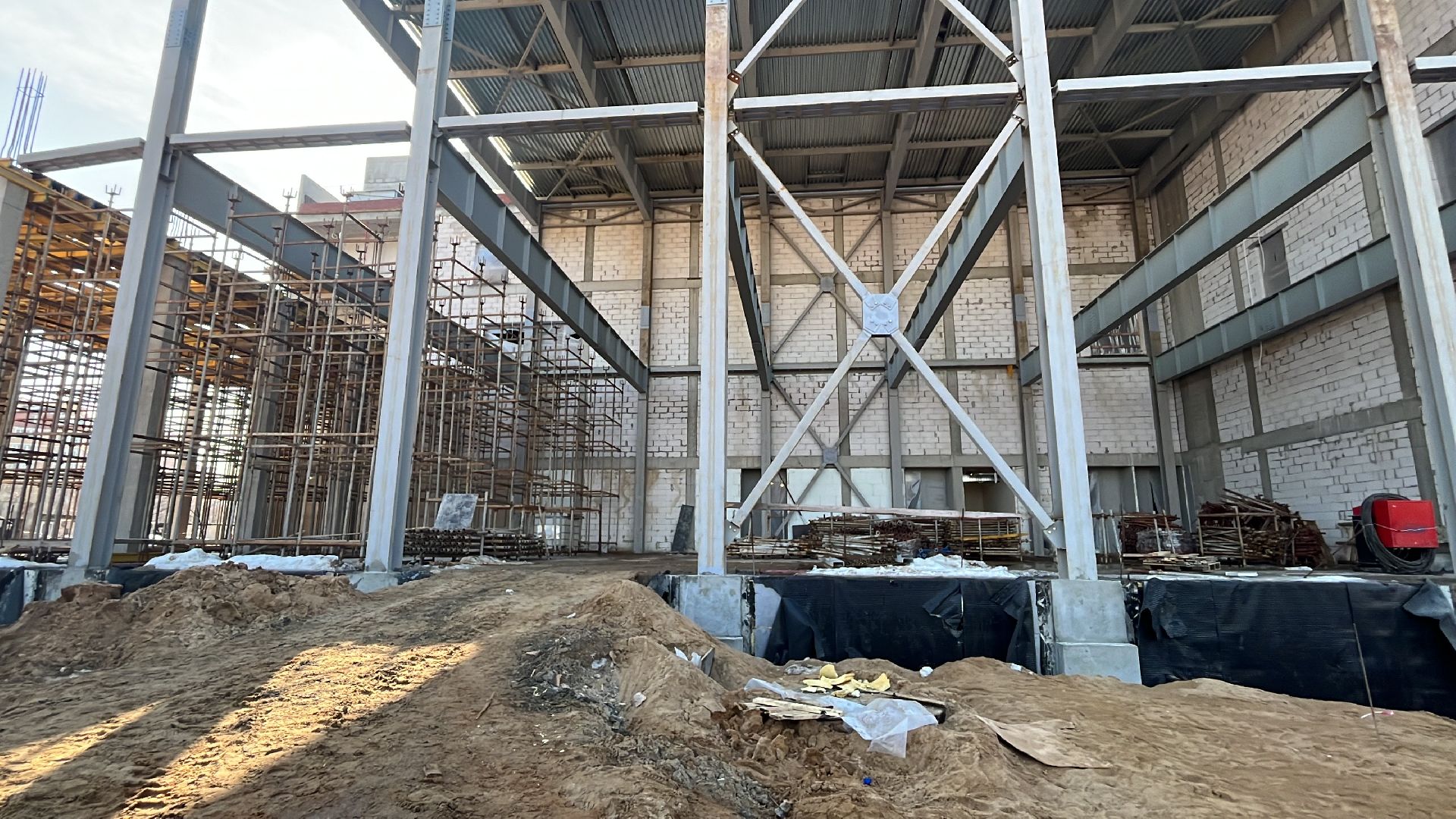 школа, новая школа, строительные работы, строительство школы,