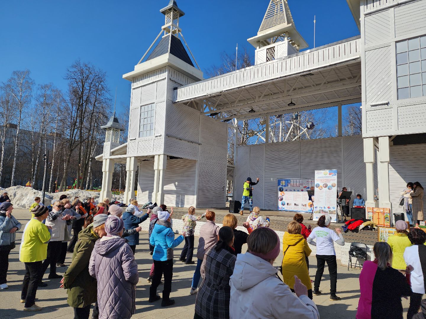 пушкино, активное долголетие, день открытых дверей, центральный парк, пожилые люди, творчество, спорт, танцы,