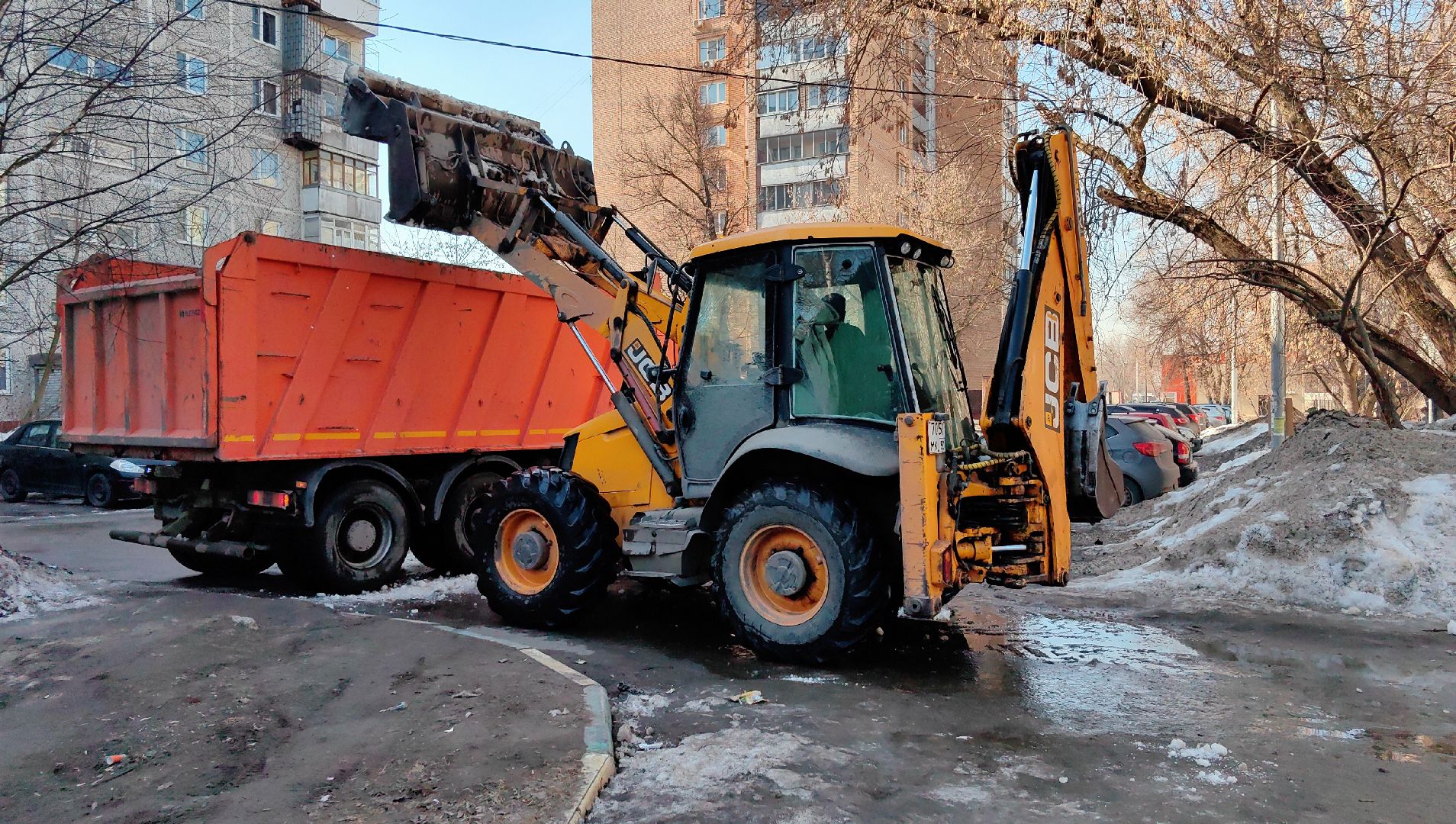 улицы, уборка, снег, тротуары,