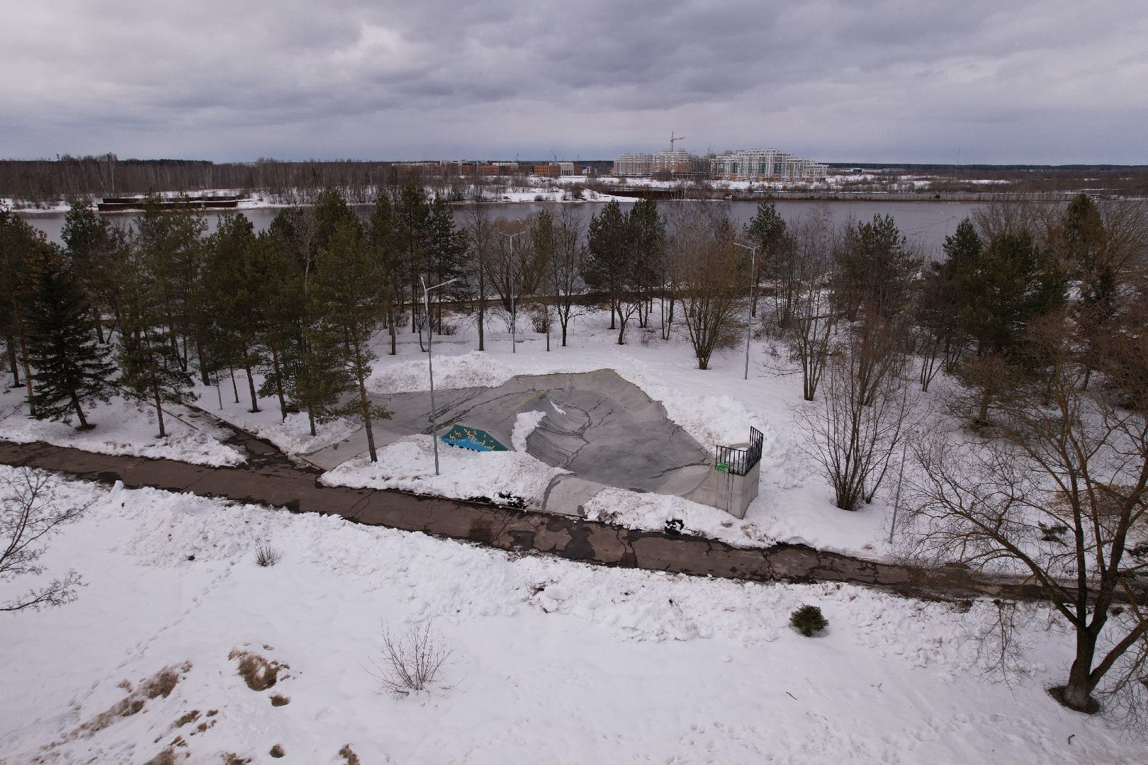 видео с коптера, дубна, строительство,