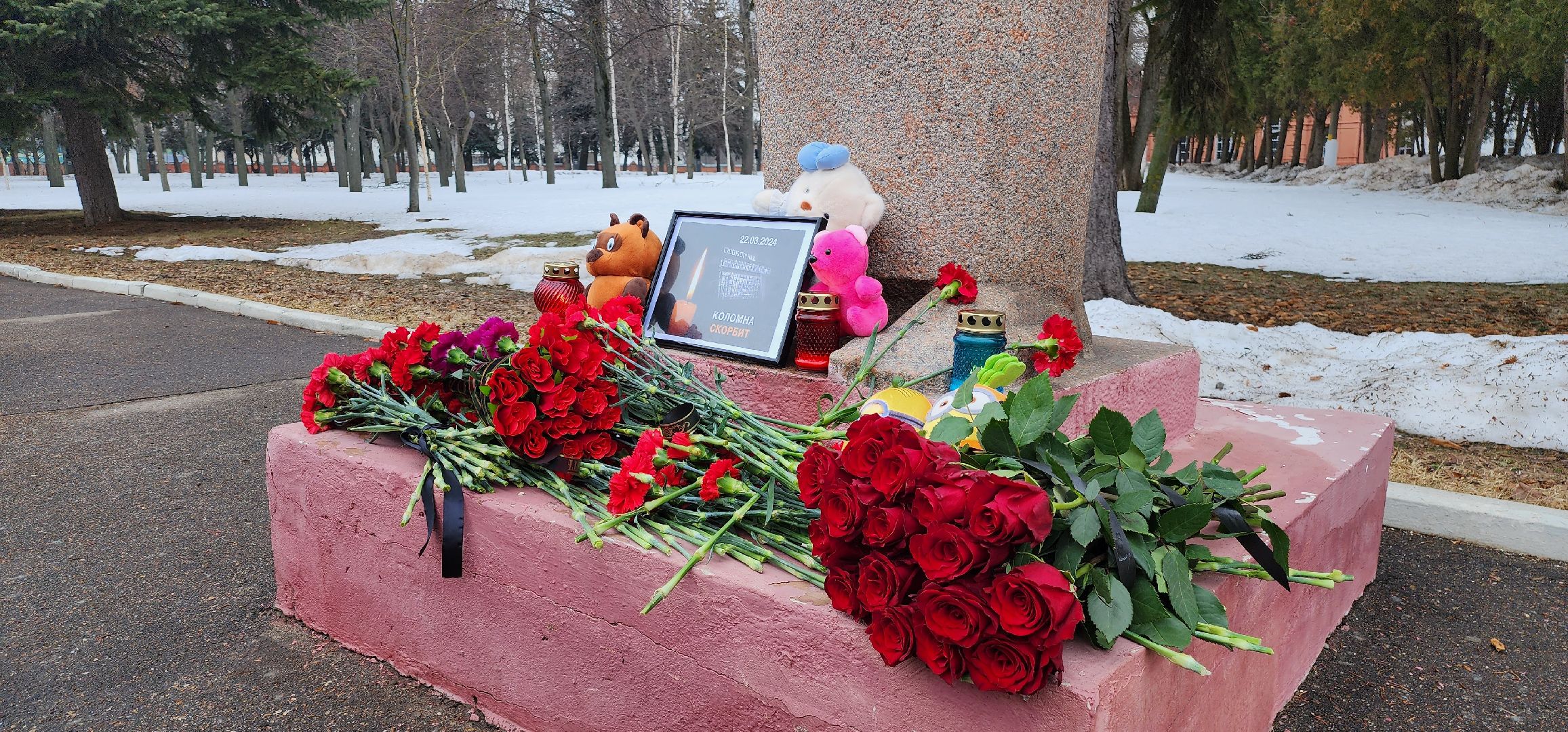 Коломна, стихийный мемориал,теракт,