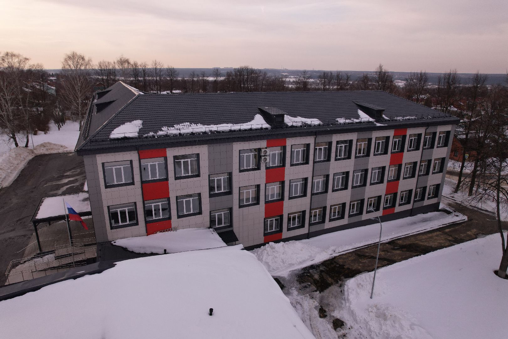 видео с коптера, школа, кашира,