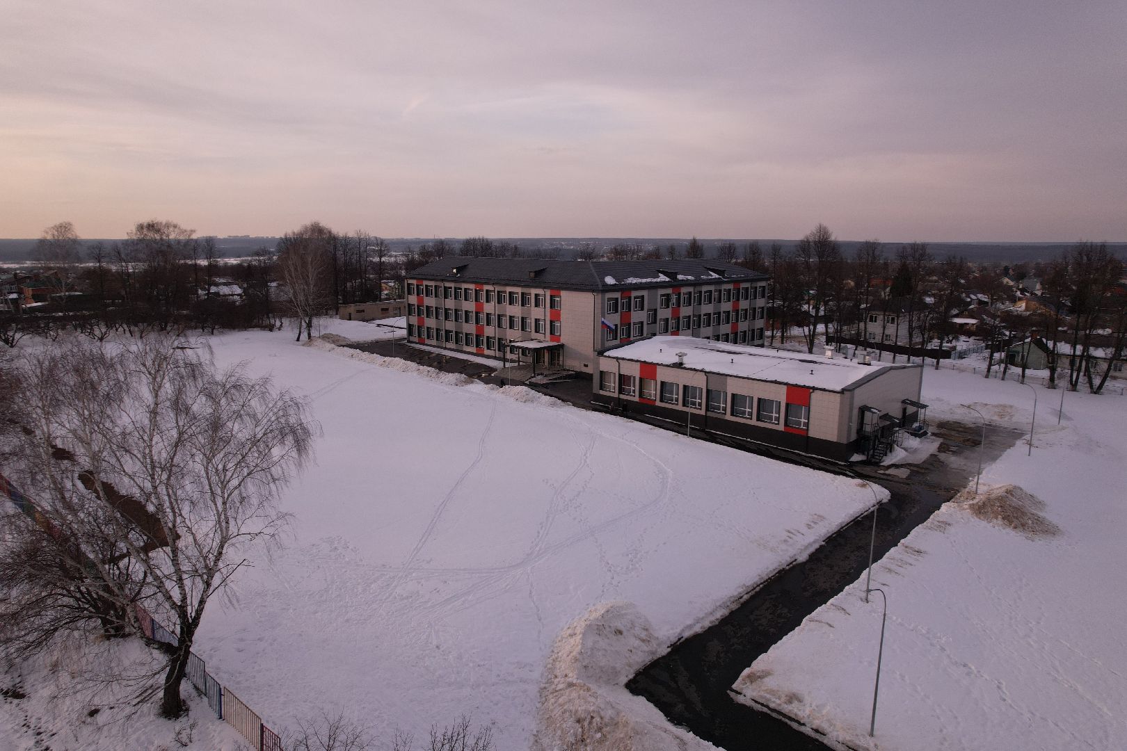 видео с коптера, школа, кашира,