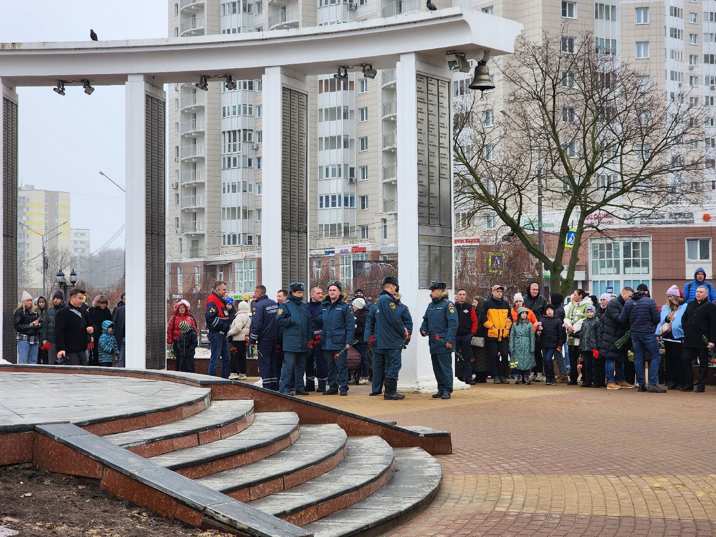 пушкино, мемориал,жители, митинг,теракт,