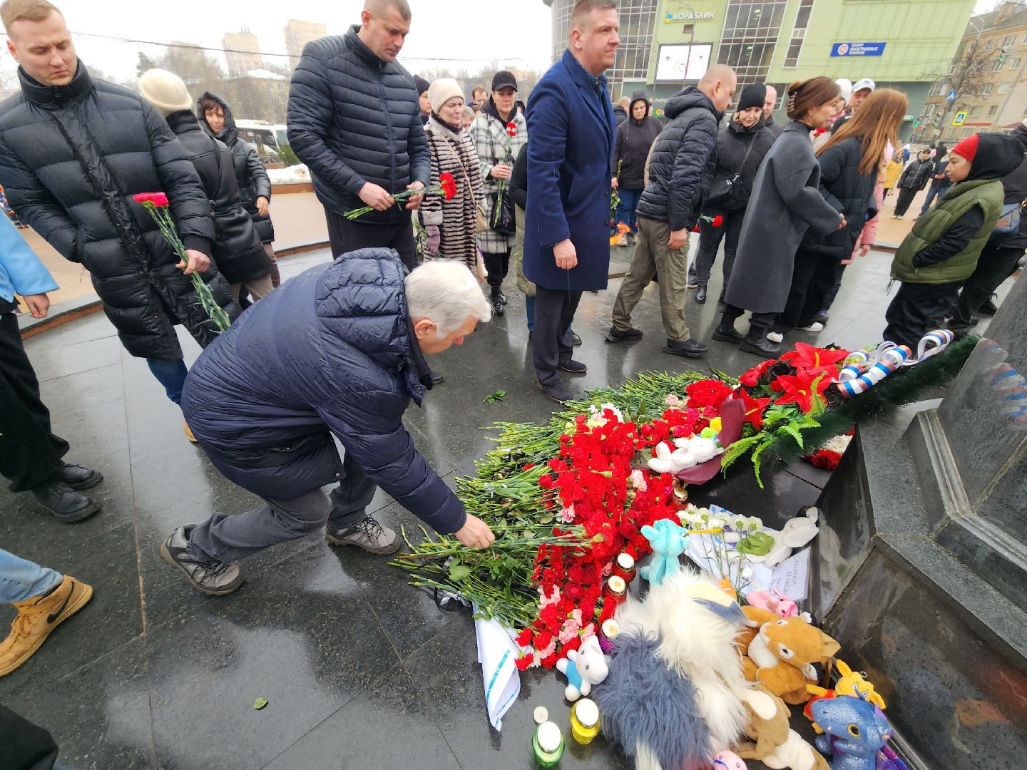 пушкино, мемориал,жители, митинг,теракт,