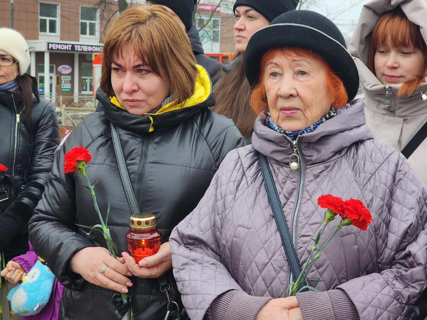 пушкино, мемориал,жители, митинг,теракт,