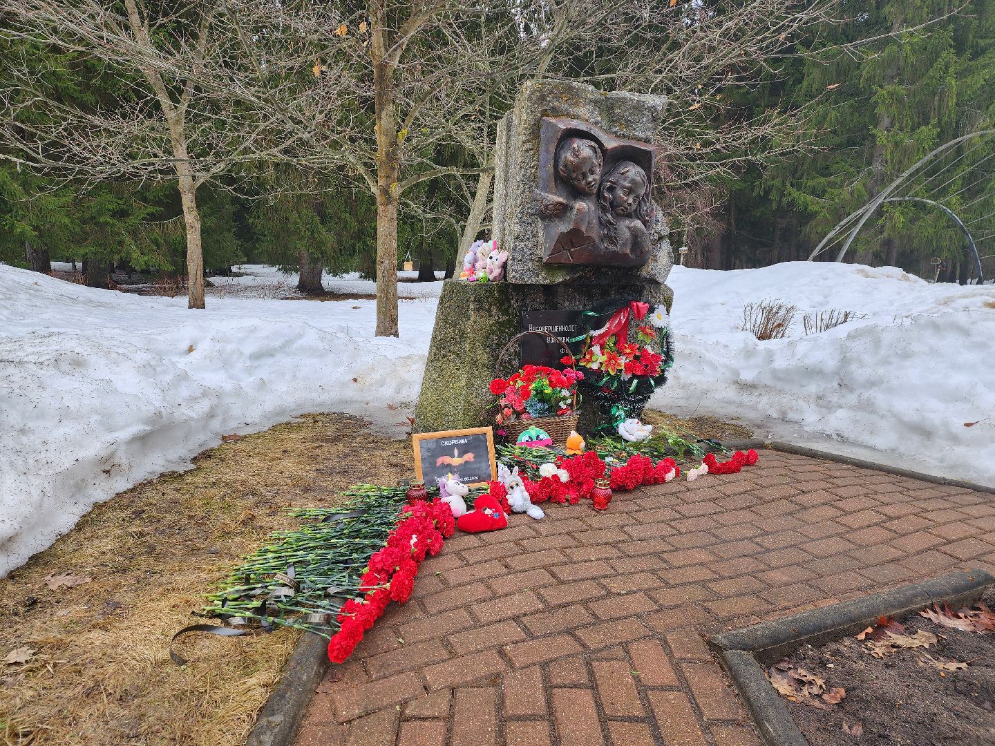 Скорбь, Акция, Мемориал, Теракт, Цветы, Дубна,