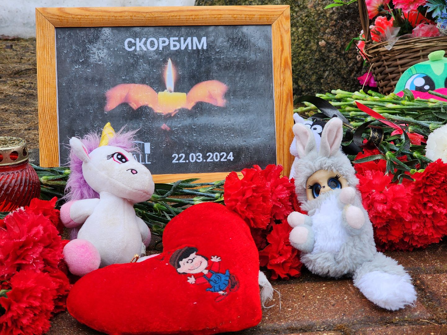 Скорбь, Акция, Мемориал, Теракт, Цветы, Дубна,