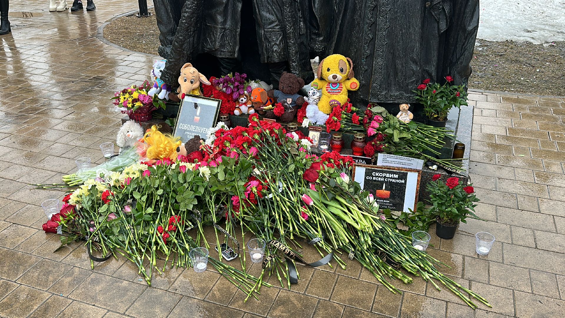 Клин, общество, теракт, память, акция памяти, Крокус,