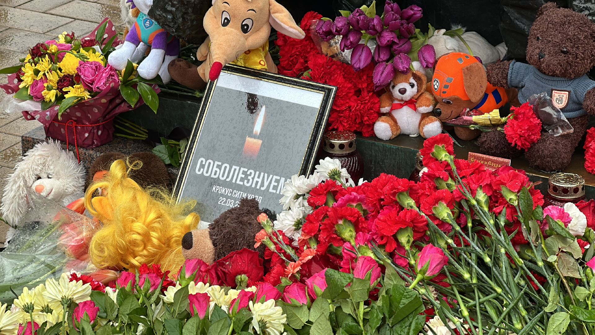 Клин, общество, теракт, память, акция памяти, Крокус,