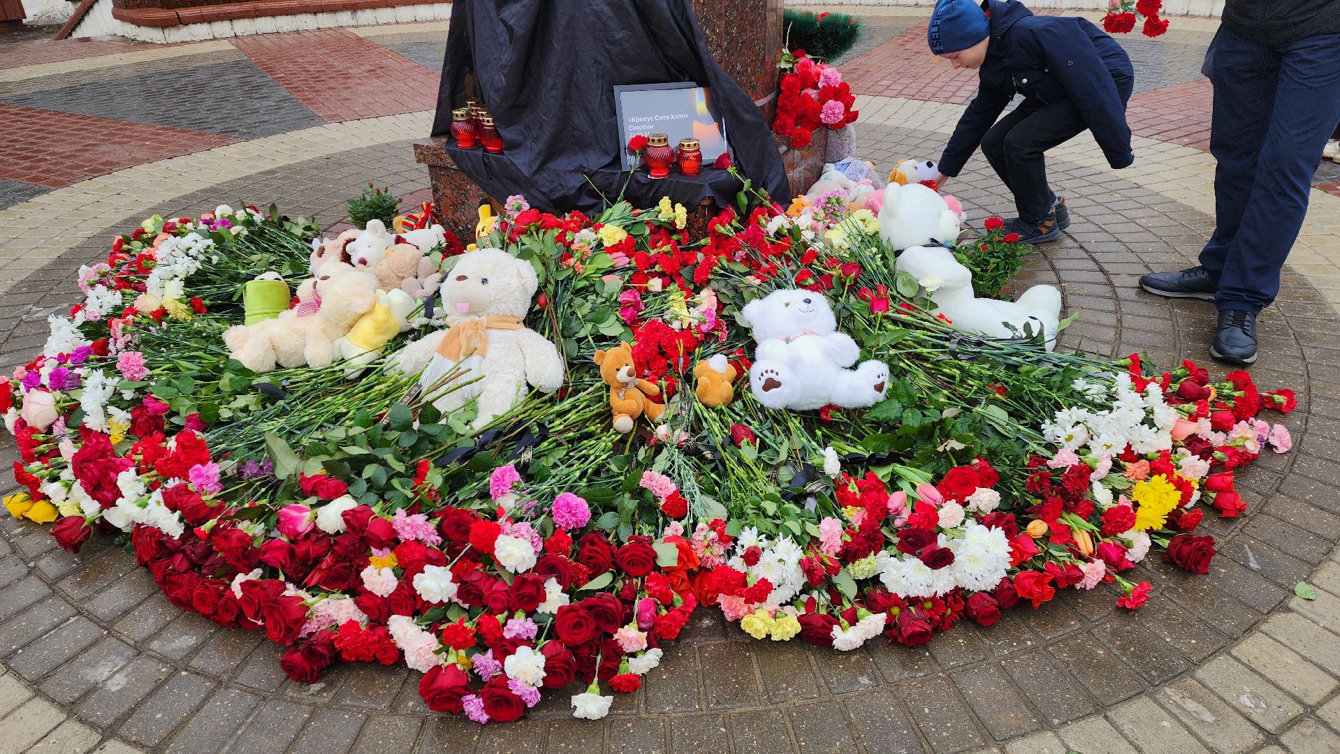 Подмосковье, Городской округ Пушкинский, Ивантеевка, Митинг, скорбь, крокус сити холл,теракт,