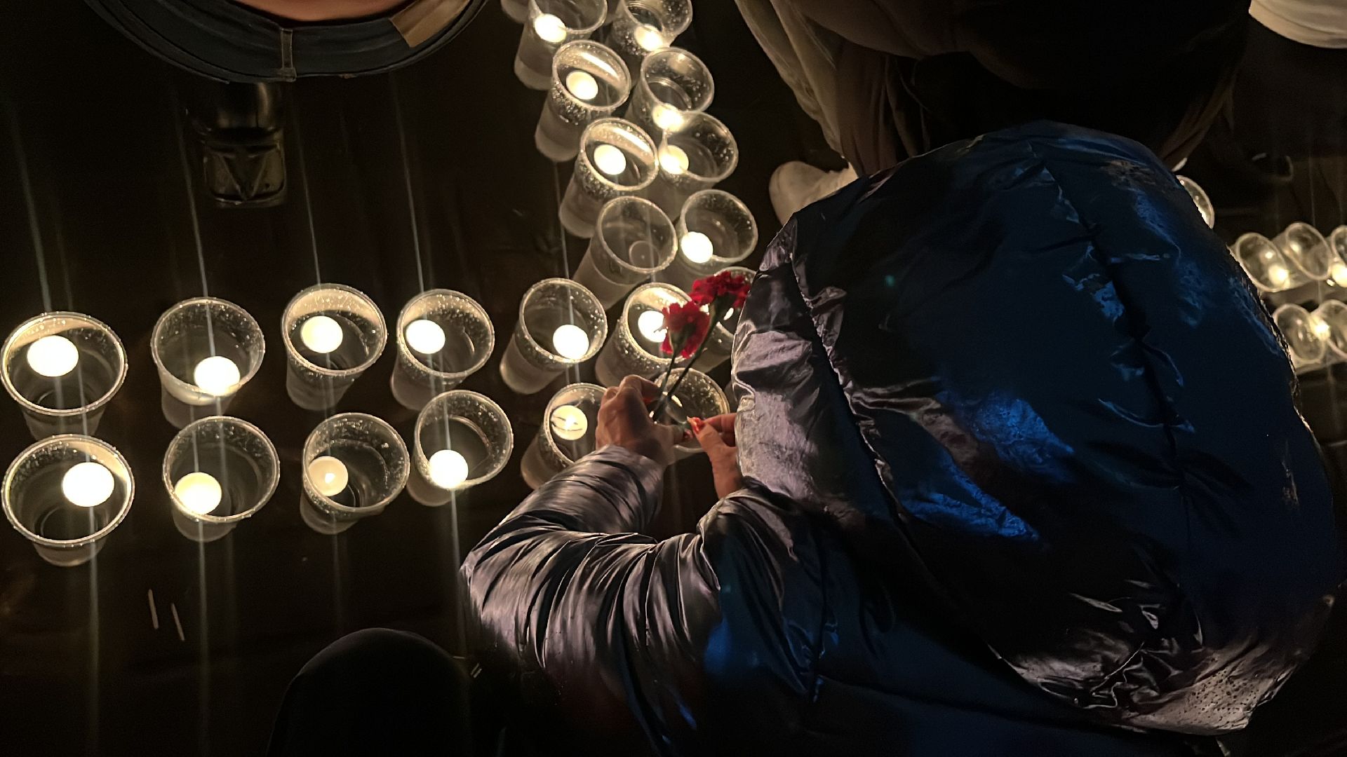 крокус сити холл, свеча памяти, мемориал, память погибших,теракт,