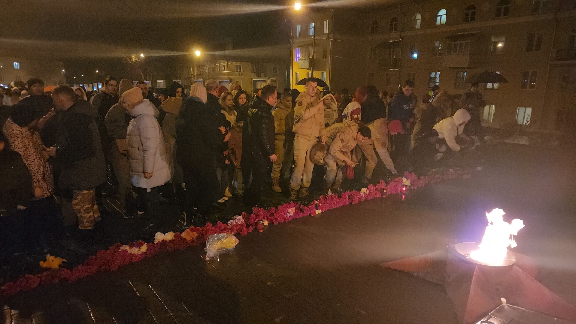 кашира, аллея славы, свеча памяти, траур, митинг,теракт,