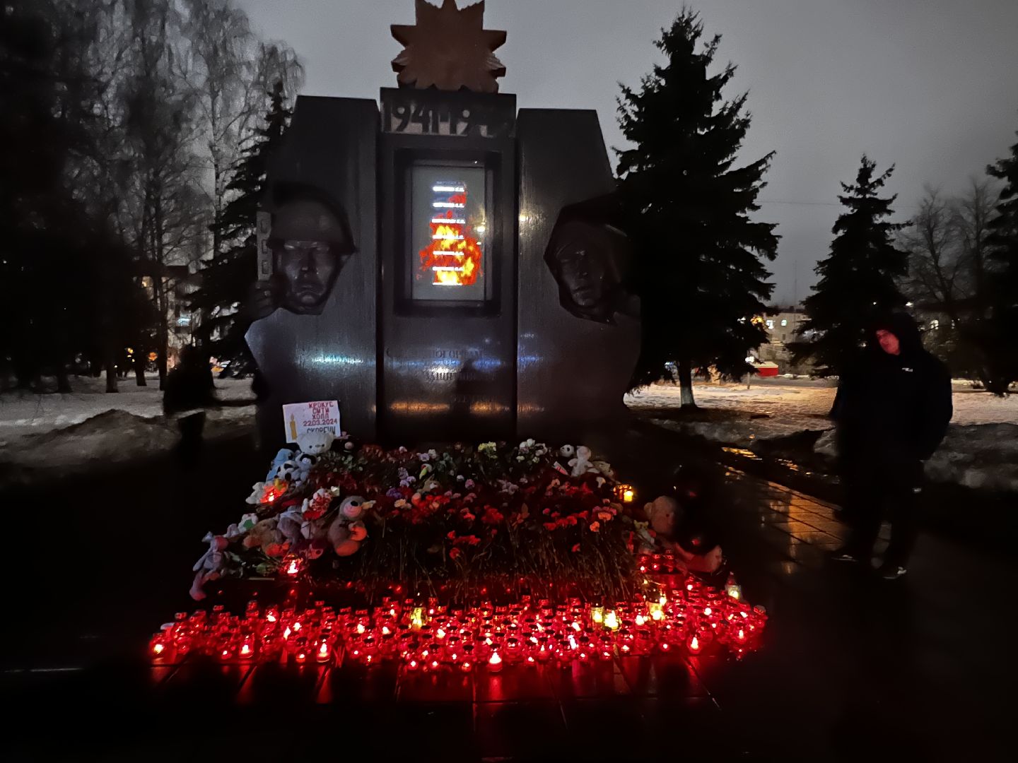 Солнечногорск, свеча памяти, стихийный мемориал, жители,теракт,