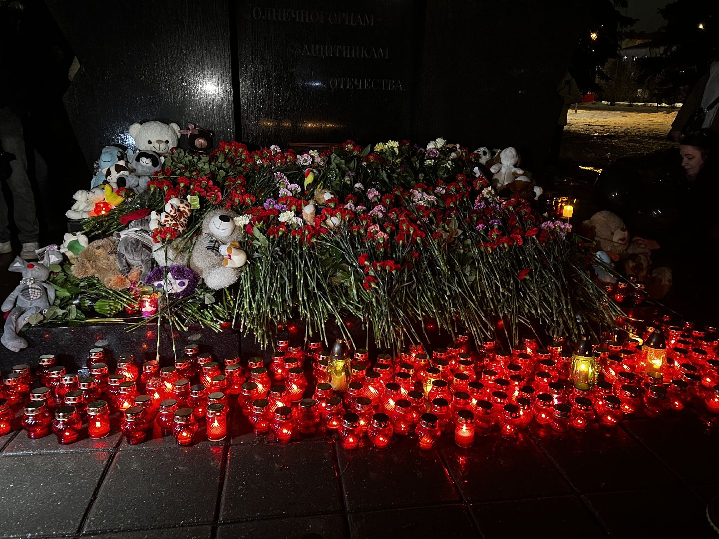 Солнечногорск, свеча памяти, стихийный мемориал, жители,теракт,