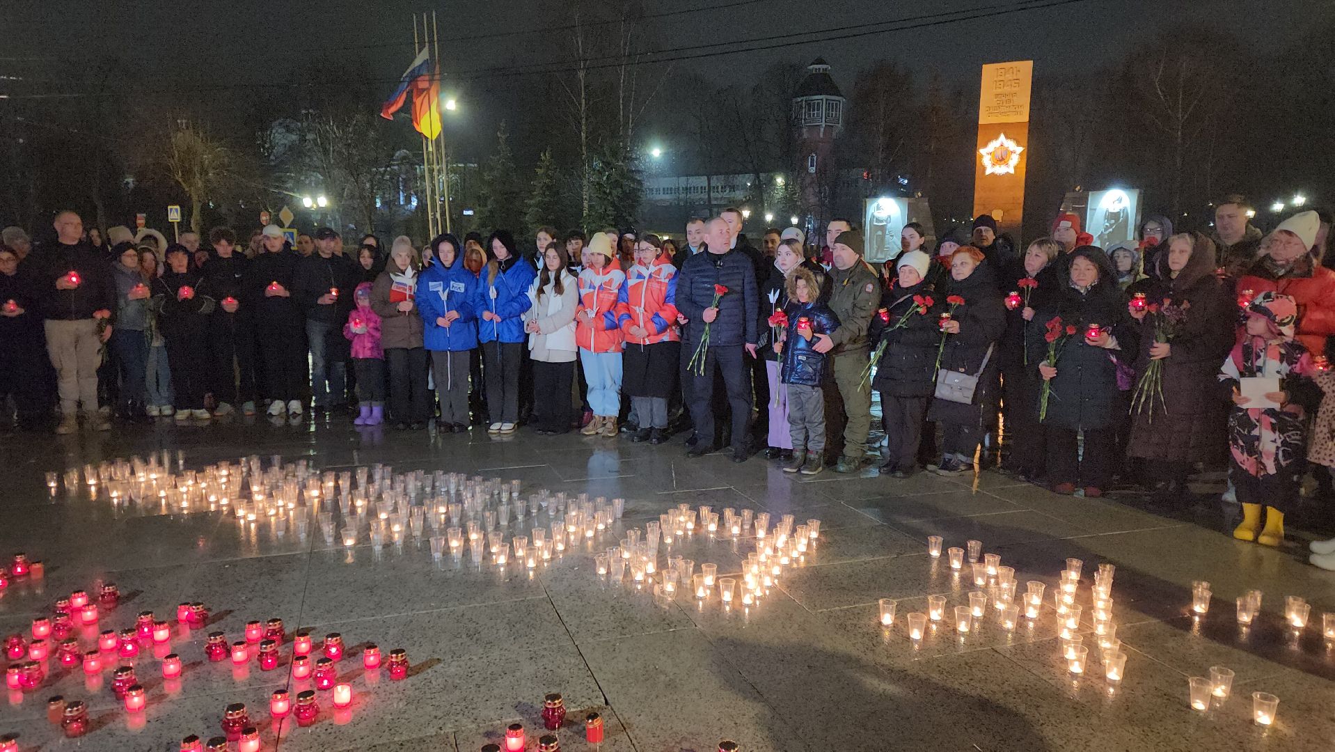 ногинск, свеча памяти, акция свеча памяти, жители, скорбь,теракт,