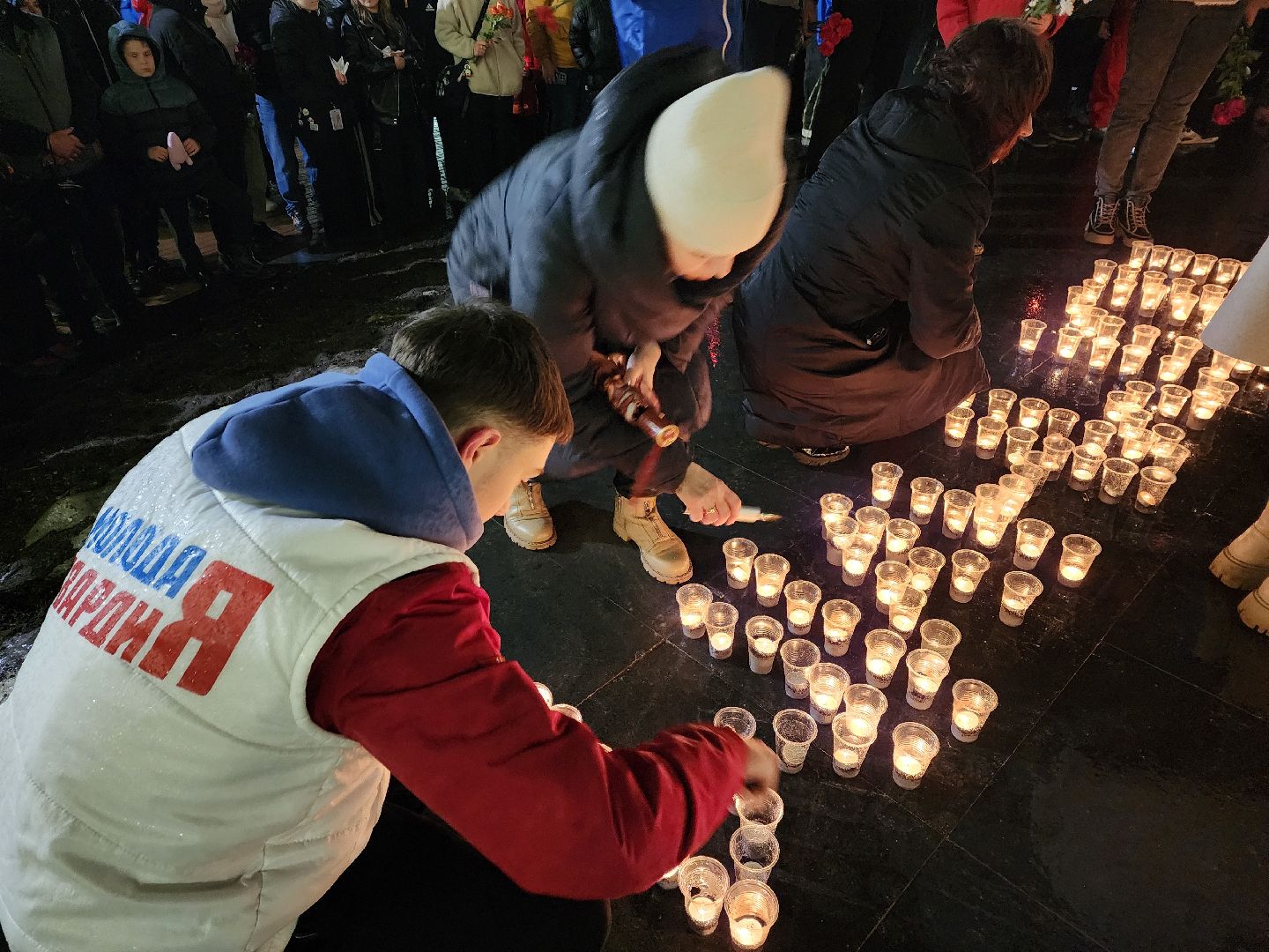 пушкино, свеча памяти, жители, акция памяти,теракт,