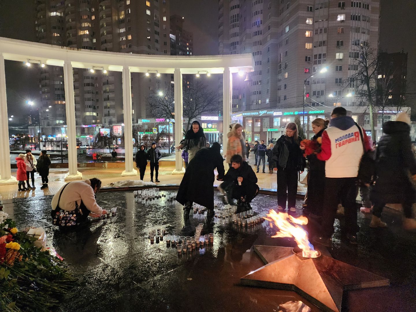 пушкино, свеча памяти, жители, акция памяти,теракт,