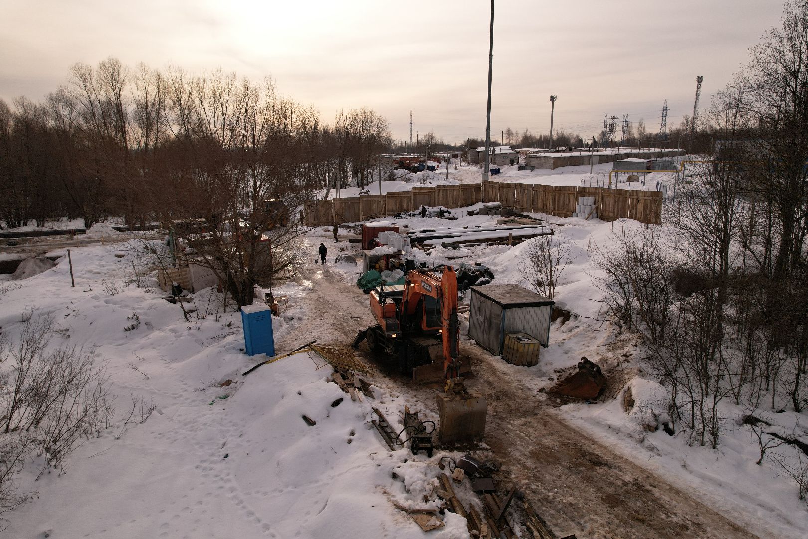 видео с коптера, котельная, клин,