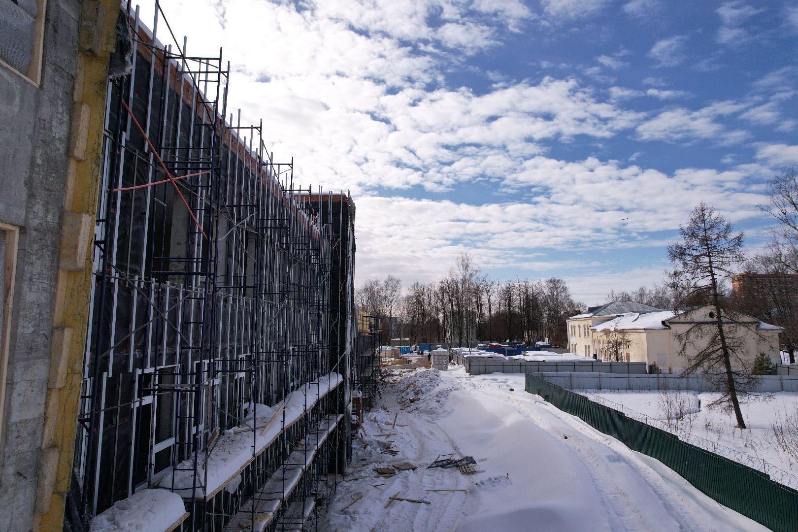 видео с коптера, школа, солнечногорск,