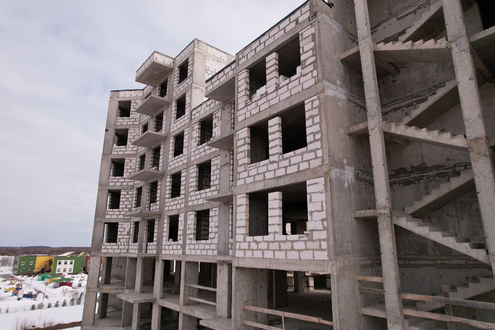 видео с коптера, дом, дубна,