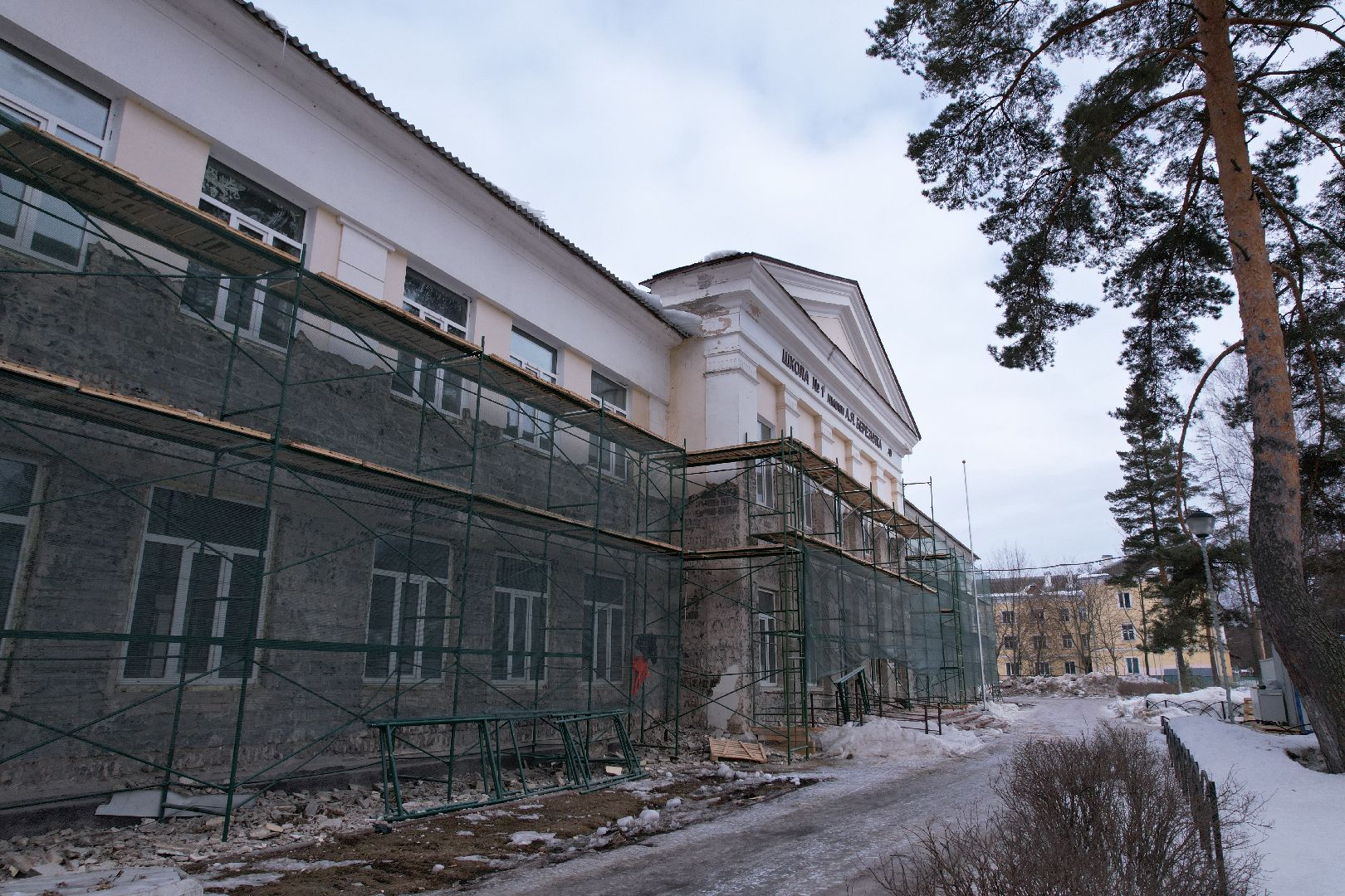 видео с коптера, школа, дубна,