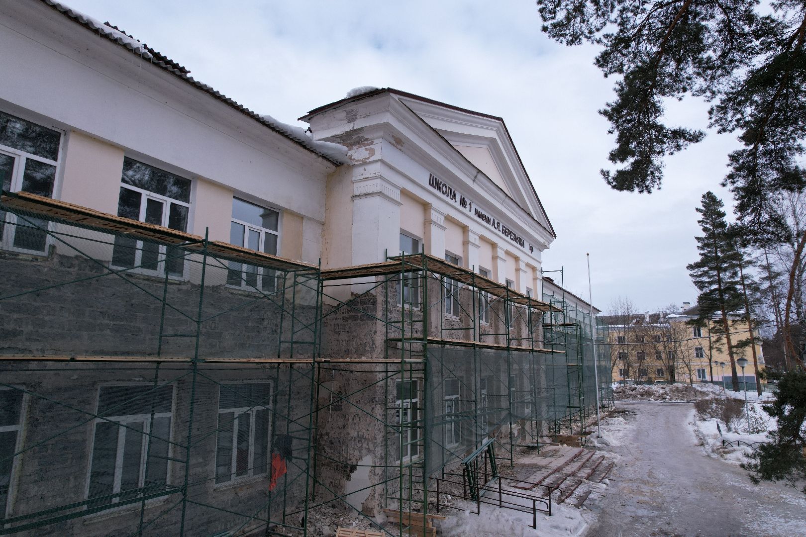 видео с коптера, школа, дубна,