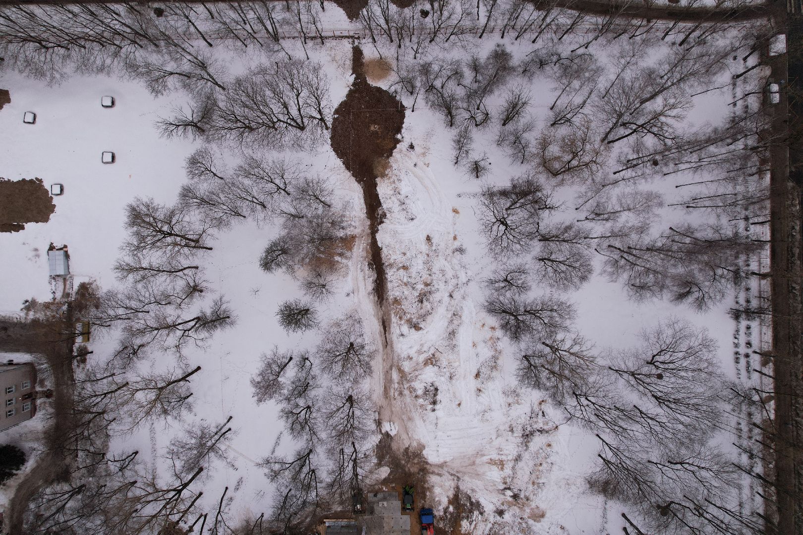 видео с коптера, больница, королёв,