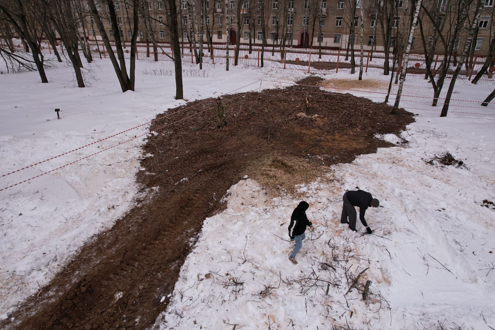 видео с коптера, больница, королёв,